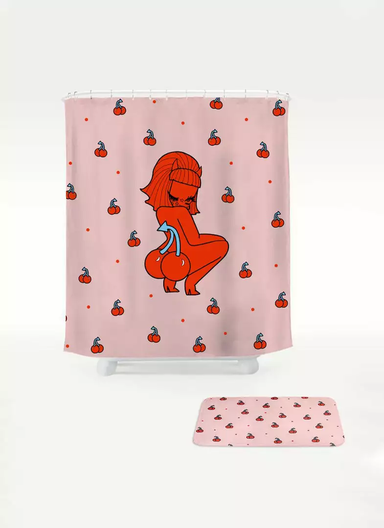 Valfré New Lucy Cherry Bottom Shower Curtain 5 Valfré New Lucy Cherry Bottom Shower Curtain