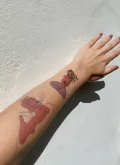 Valfré Cherub Smoke Ring Temporary Tattoo New