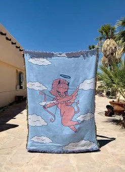Valfré Cherub Woven Blanket New