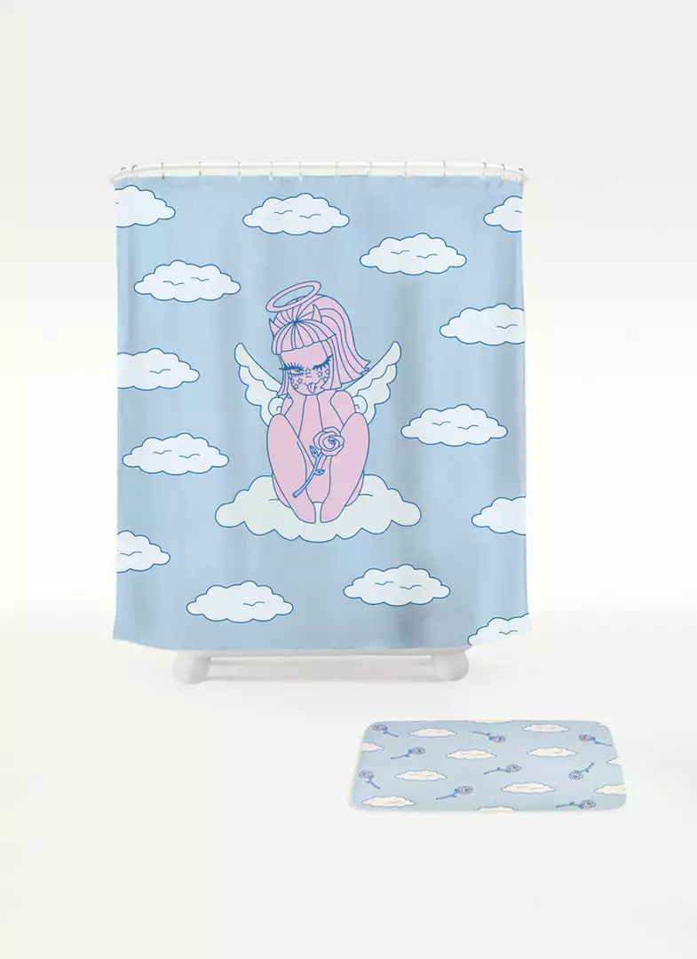 Valfré Cherub Shower Curtain 4 Valfré Cherub Shower Curtain