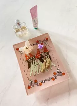 Valfré Danza De Las Brujas Glass Tray New