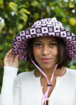 Valfré New Ajedrez Rosa Bucket Hat