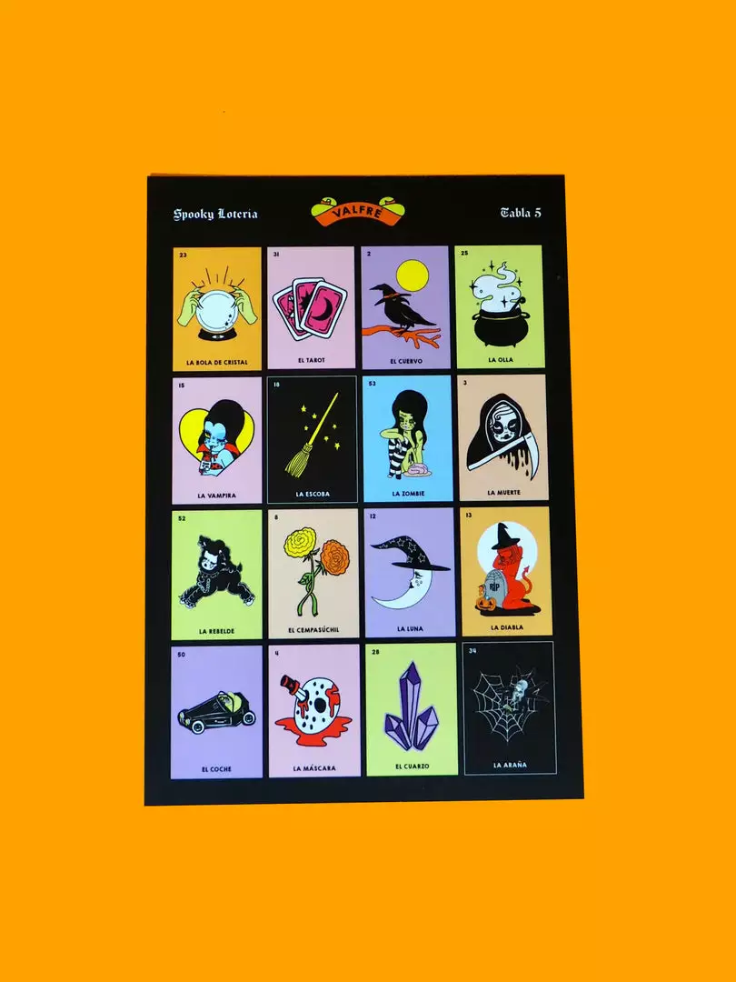 Valfré Spooky Loteria Game 8 Valfré Spooky Loteria Game