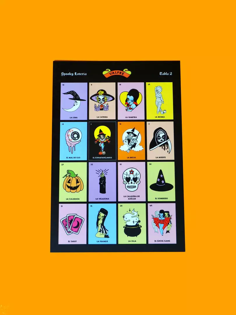 Valfré Spooky Loteria Game 9 Valfré Spooky Loteria Game