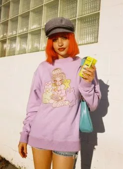 Valfré Cat Lady Crew Neck Sweatshirt New 10 Valfré Cat Lady Crew Neck Sweatshirt New