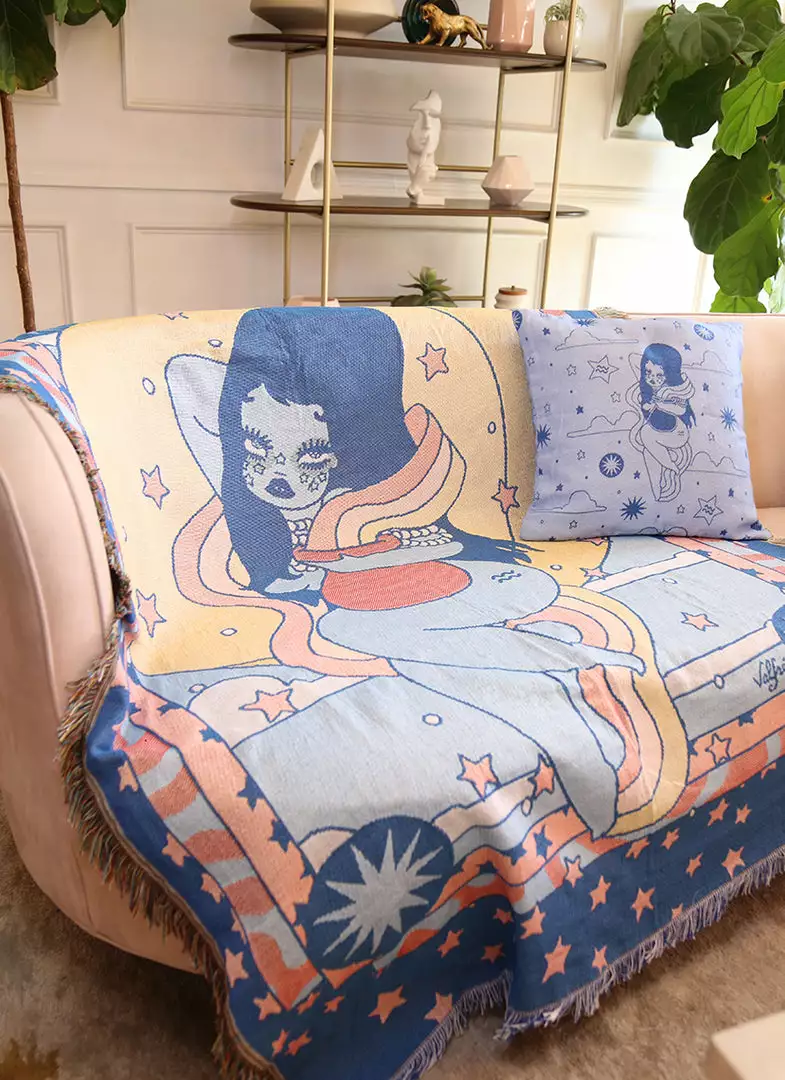 Valfré Celestial Aquarius Woven Blanket 5 Valfré Celestial Aquarius Woven Blanket